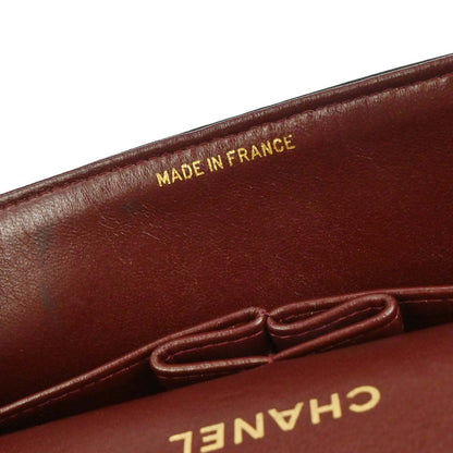 Chanel Black Lambskin Medium Classic Double Flap Shoulder Bag