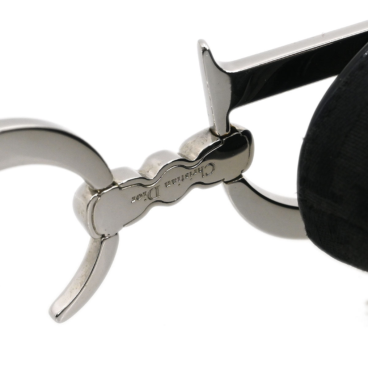 Christian Dior Black Canvas Trotter Saddle Handbag