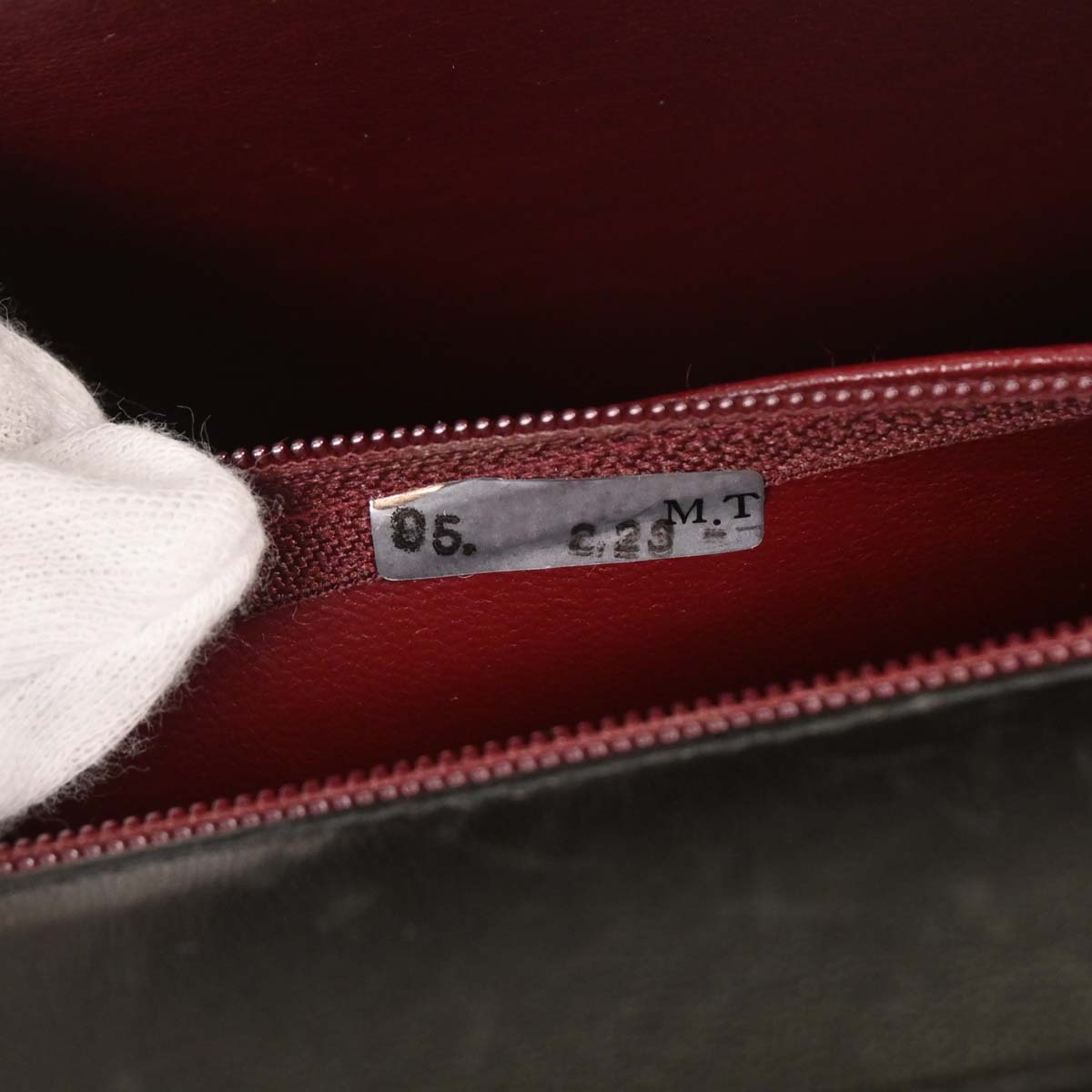 Chanel 1994-1996 Black Lambskin Pushlock Small Full Flap Shoulder Bag