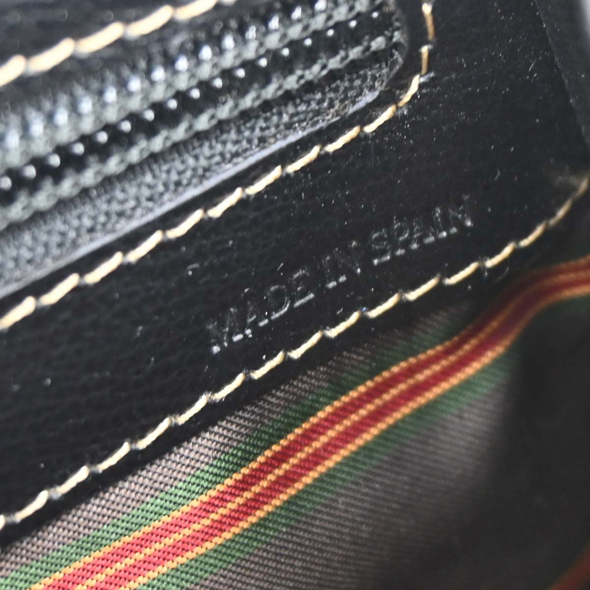 Loewe Black Brown Leather Velazquez 2way Shoulder Handbag