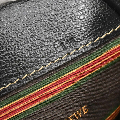 Loewe Black Brown Leather Velazquez 2way Shoulder Handbag