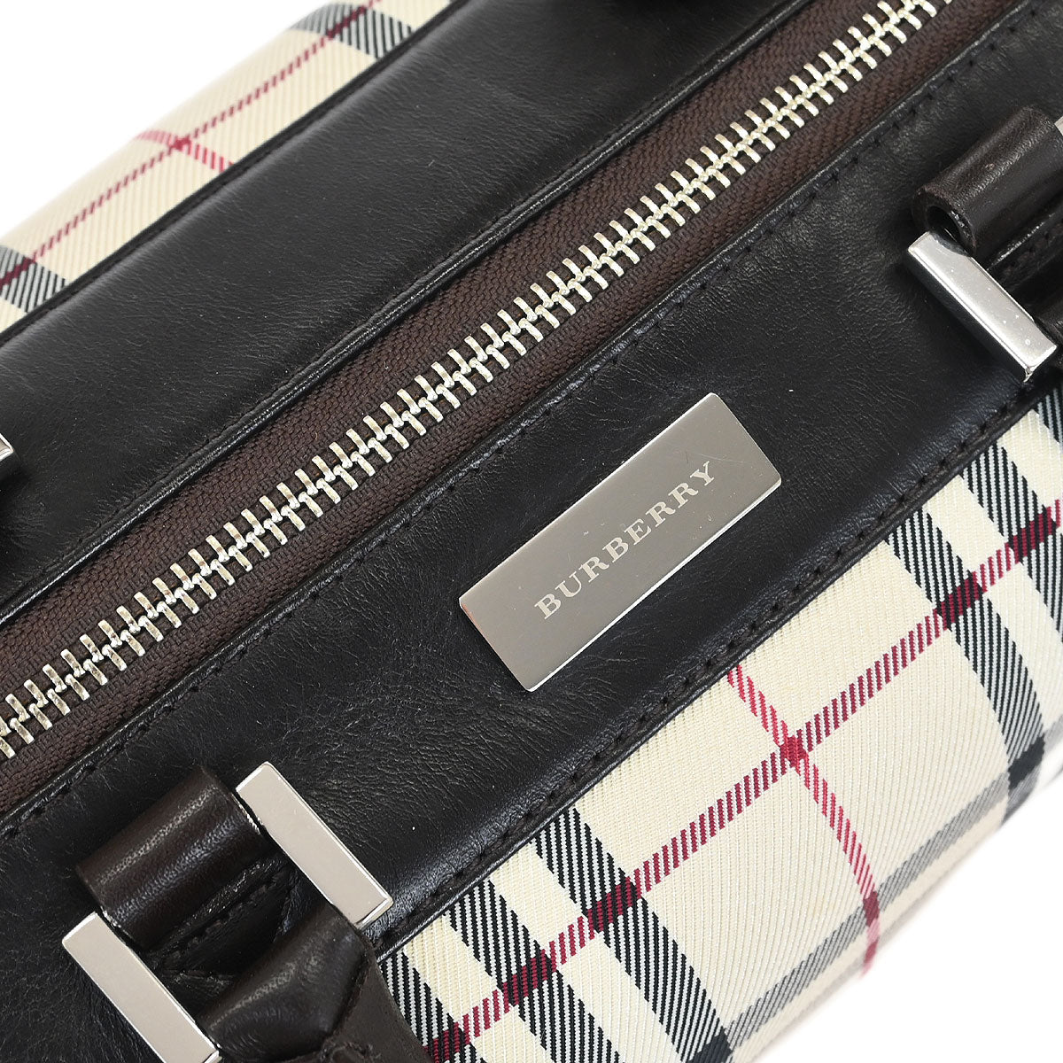Burberry Beige Brown Burberry Check Handbag