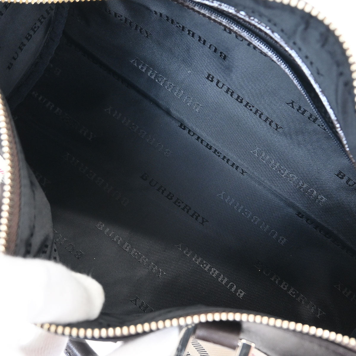 Burberry Beige Brown Burberry Check Handbag