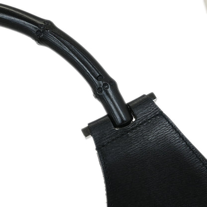 Gucci Black Bamboo Handbag