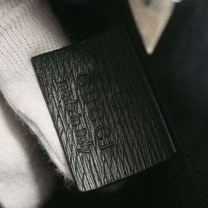 Gucci Black Bamboo Handbag