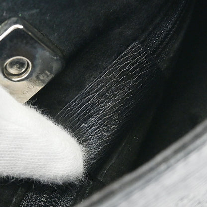 Gucci Black Bamboo Handbag