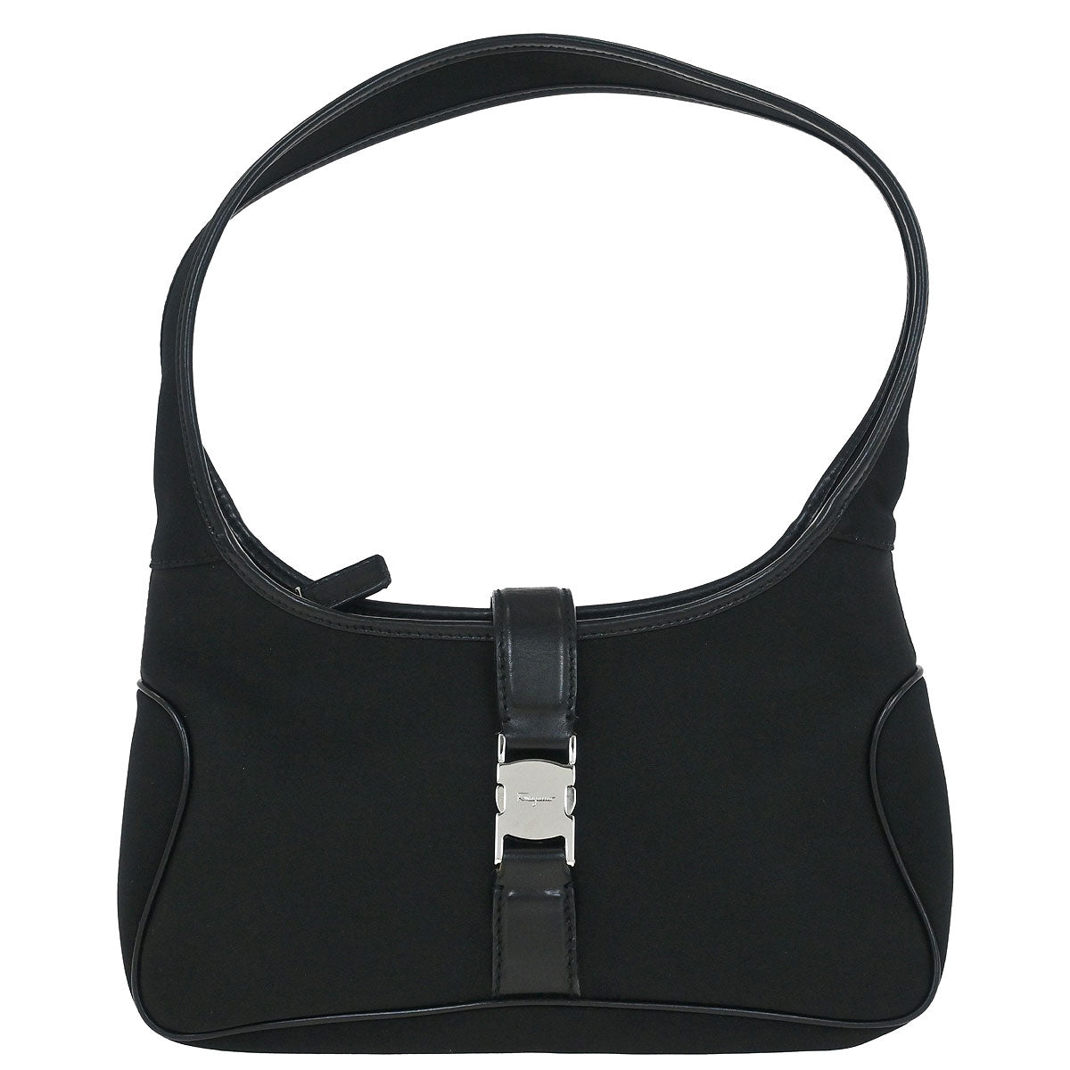 Salvatore Ferragamo Black Nylon Handbag