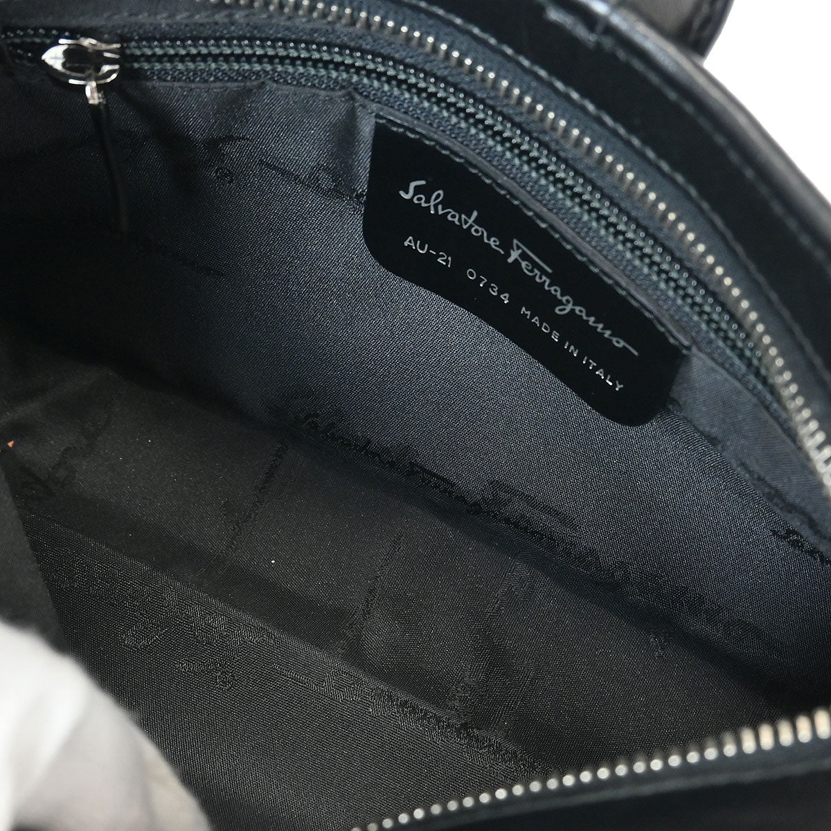 Salvatore Ferragamo Black Nylon Handbag