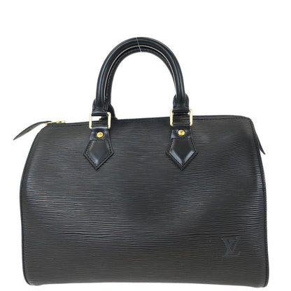 Louis Vuitton Black Epi Speedy 25 Handbag M43012