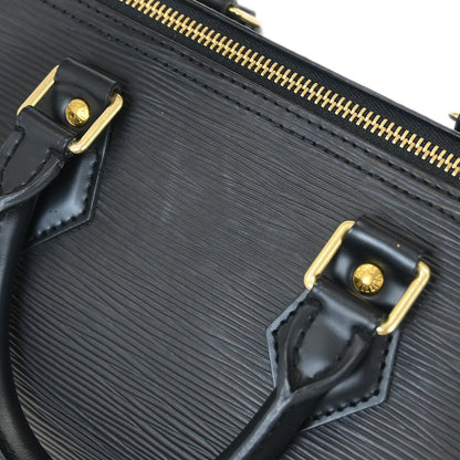 Louis Vuitton Black Epi Speedy 25 Handbag M43012