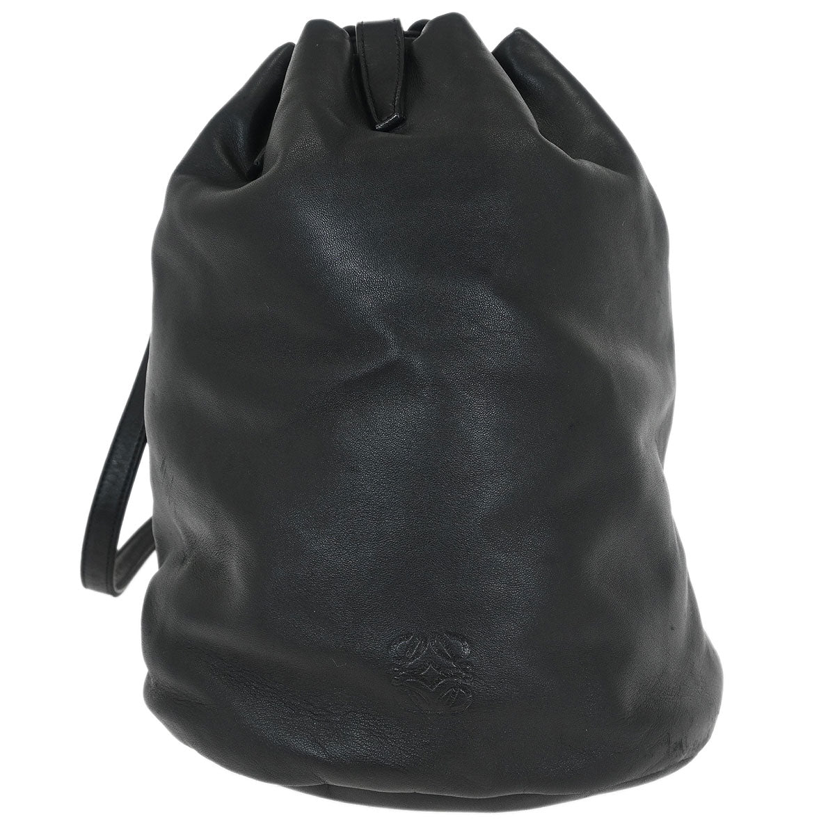 Loewe Black Lambskin Drawstring Backpack
