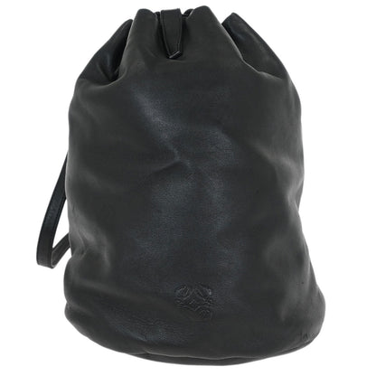 Loewe Black Lambskin Drawstring Backpack
