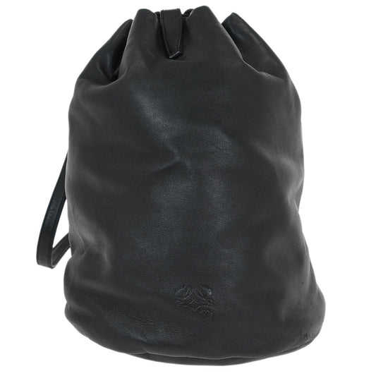 Loewe Black Lambskin Drawstring Backpack