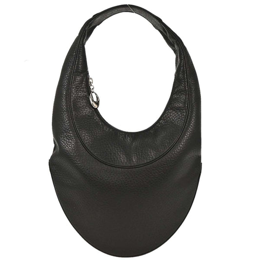 Bvlgari Black Leather Hobo Bag
