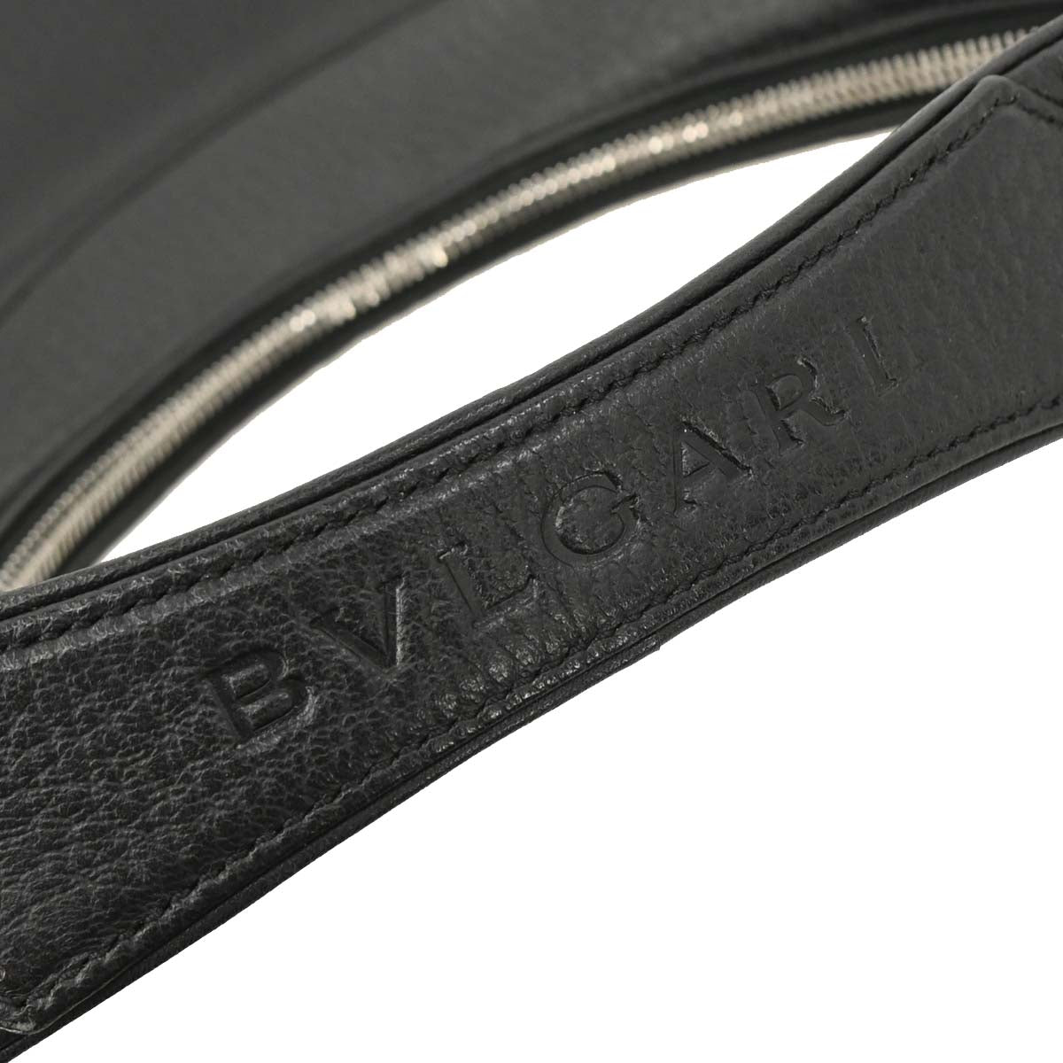 Bvlgari Black Leather Hobo Bag