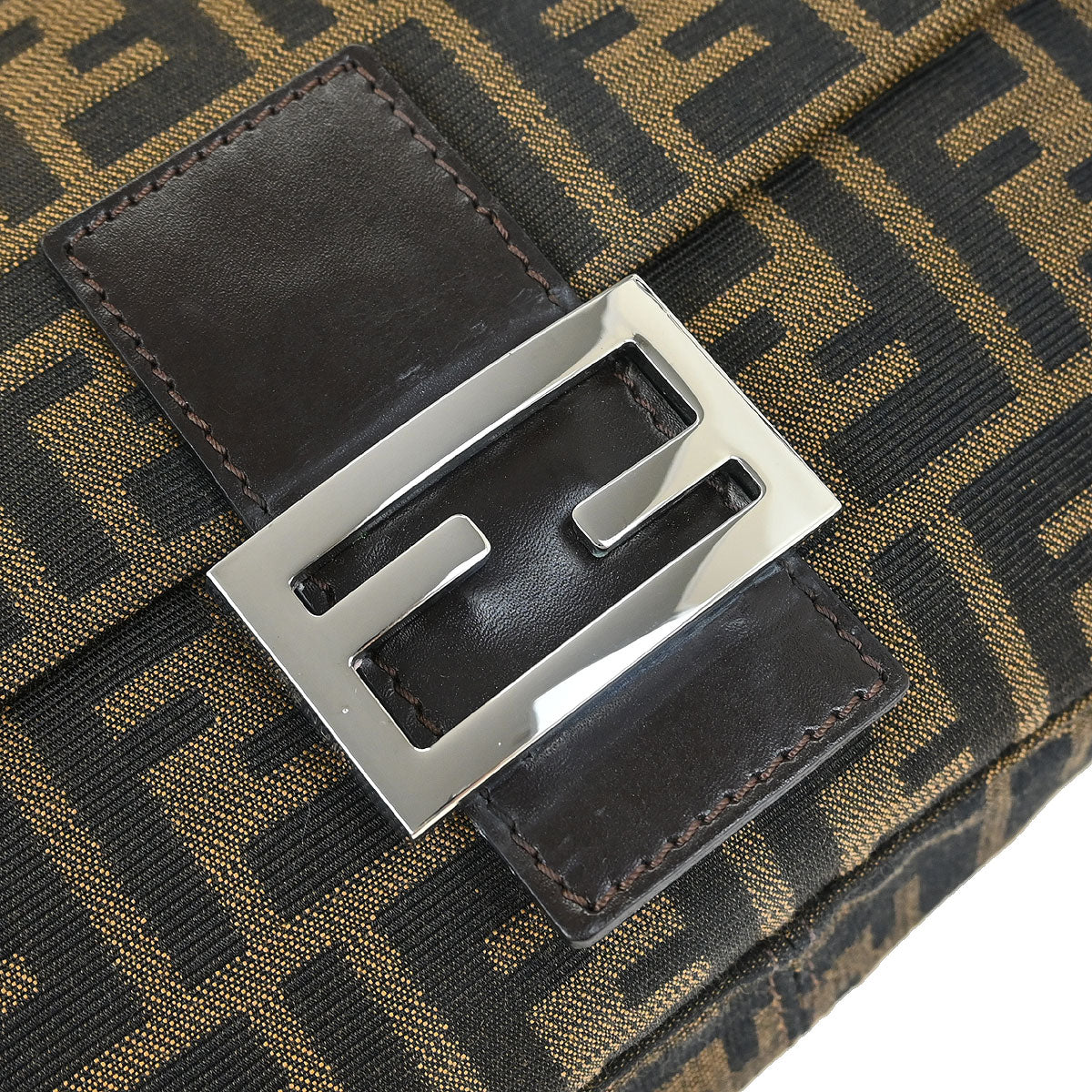 Fendi 2000 Zucca Mamma Baguette Handbag