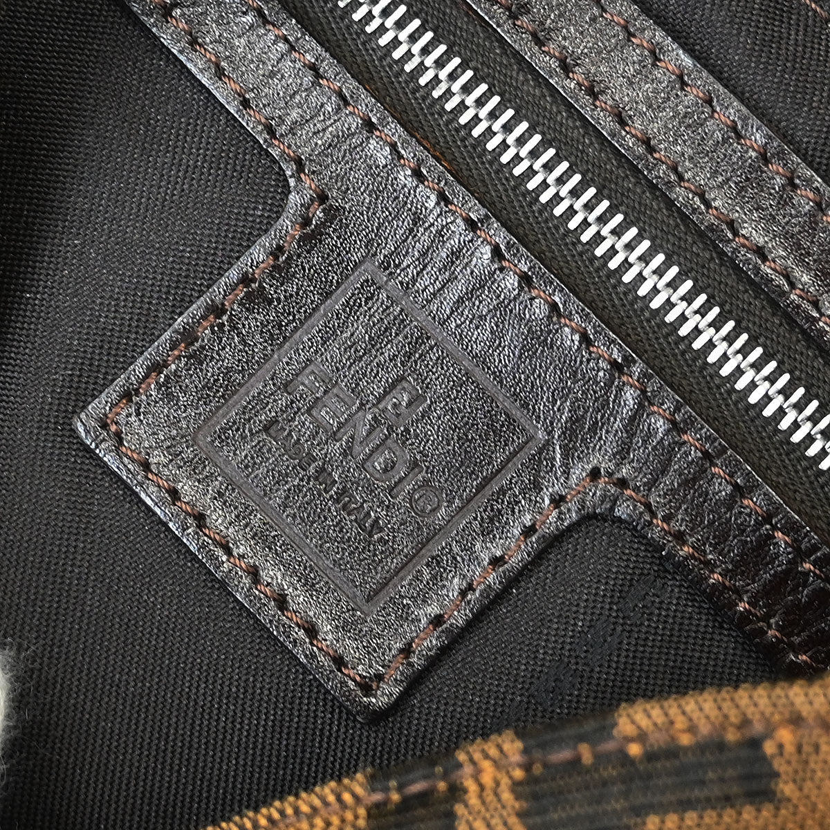 Fendi 2000 Zucca Mamma Baguette Handbag