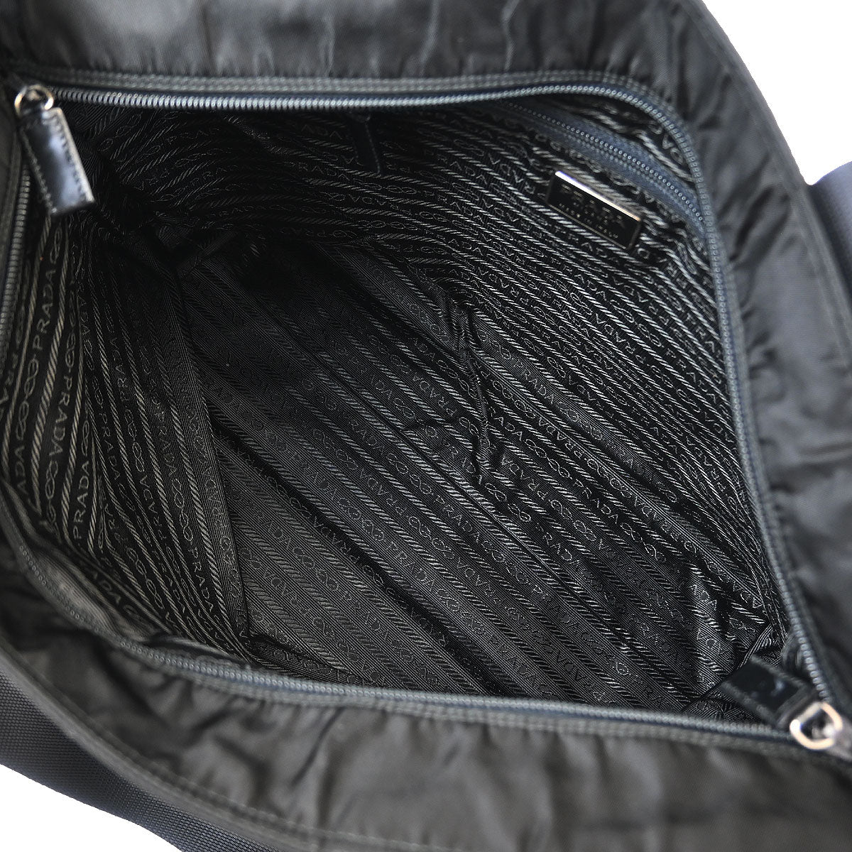 Prada Black Nylon Tote Handbag