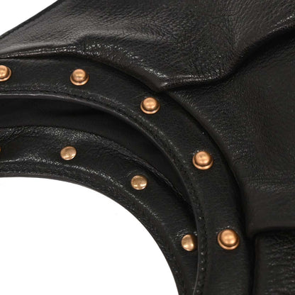 Gucci Black Bamboo Leather Hobo Handbag