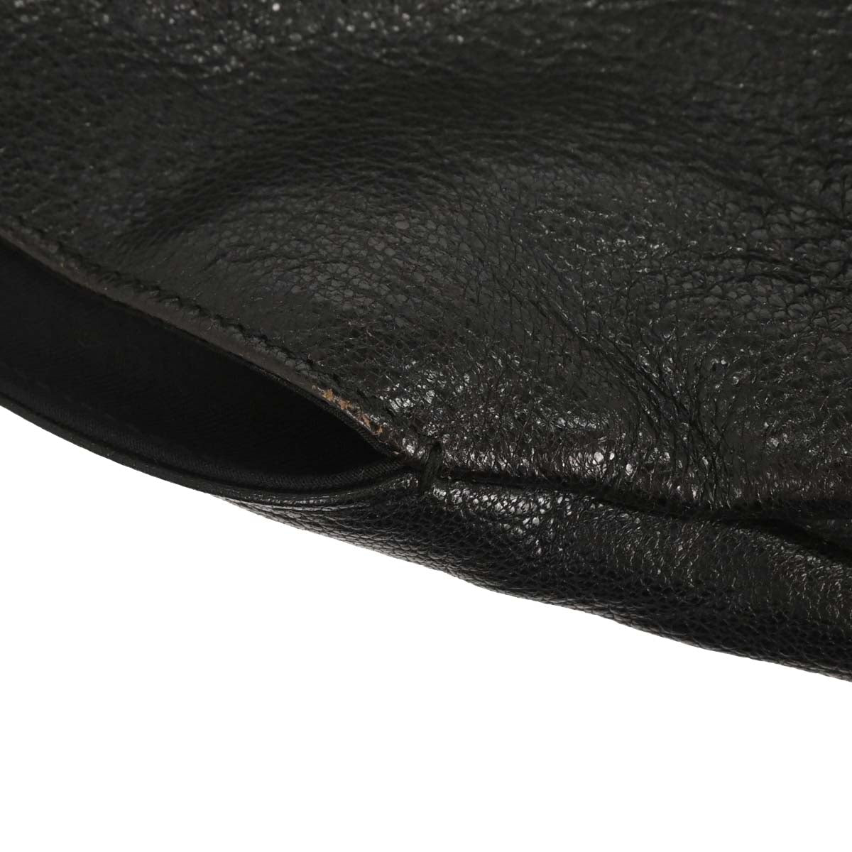 Gucci Black Bamboo Leather Hobo Handbag