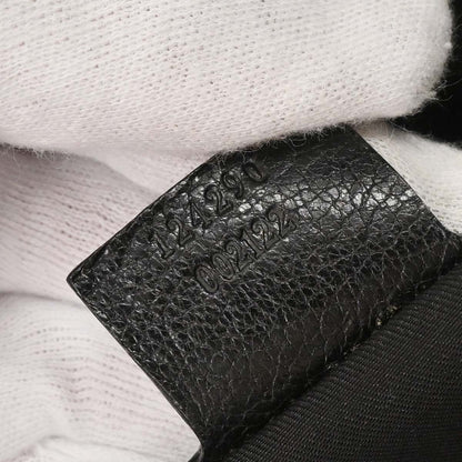 Gucci Black Bamboo Leather Hobo Handbag