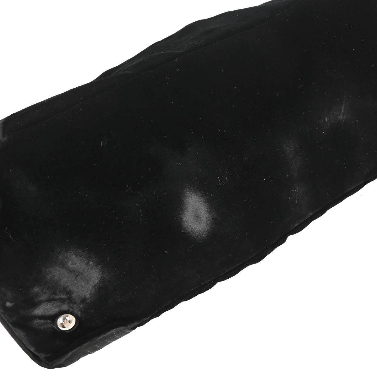 Chanel Black Velvet Satin Handbag