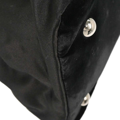 Chanel Black Velvet Satin Handbag