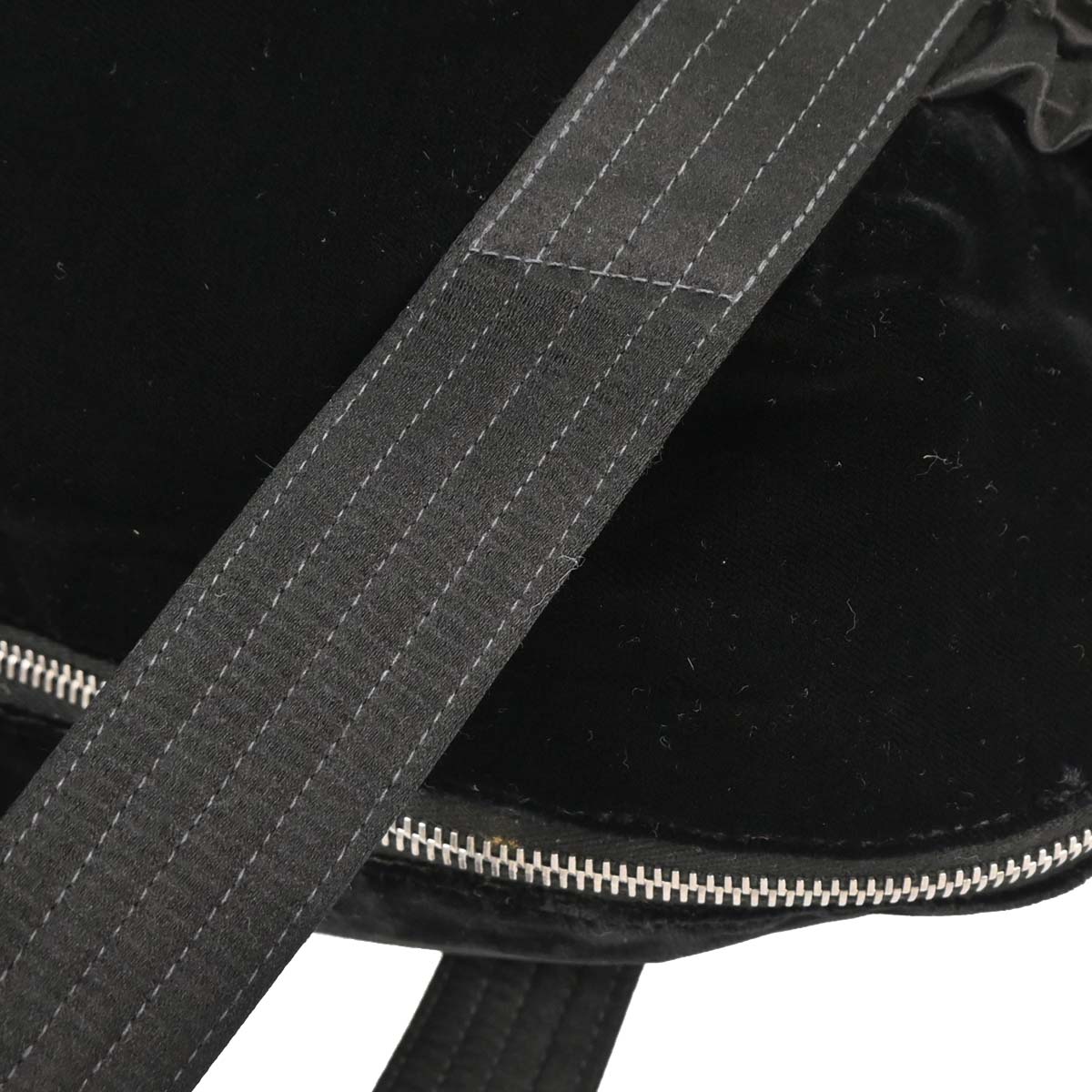 Chanel Black Velvet Satin Handbag