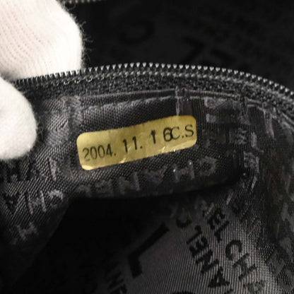 Chanel Black Velvet Satin Handbag