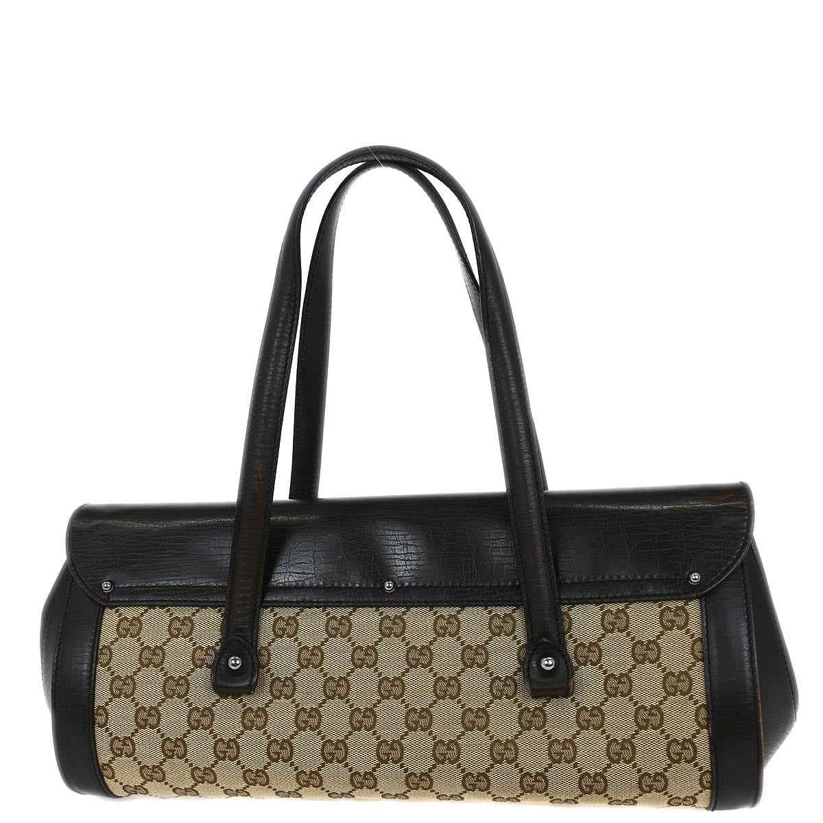 Gucci Beige Bamboo GG Handbag