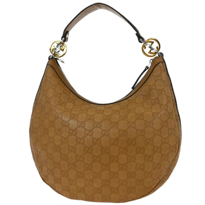 Gucci Brown Guccissima GG Twins Hobo Handbag