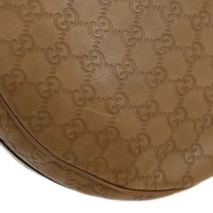 Gucci Brown Guccissima GG Twins Hobo Handbag