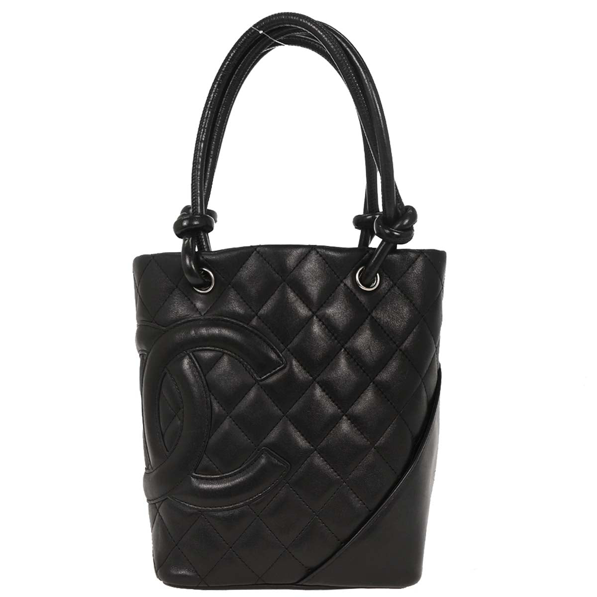 2004-2005 Black Calfskin Cambon Ligne Tote Handbag