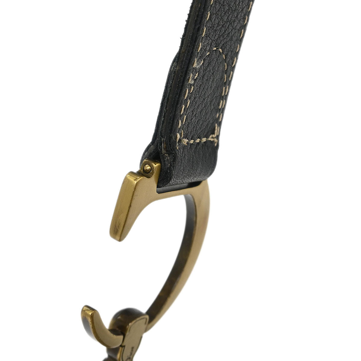 Christian Dior 2002 Black Leather Saddle Handbag