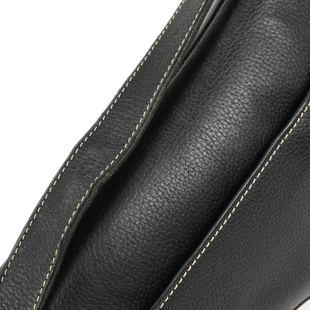 Christian Dior 2002 Black Leather Saddle Handbag