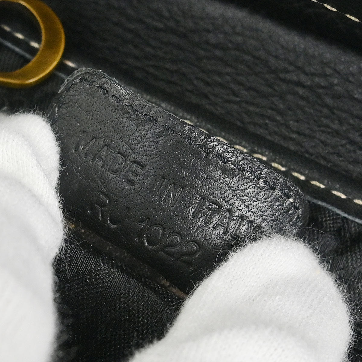 Christian Dior 2002 Black Leather Saddle Handbag