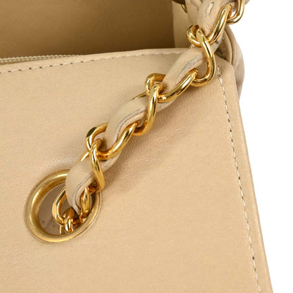 Chanel Beige Lambskin Small Diana Shoulder Bag