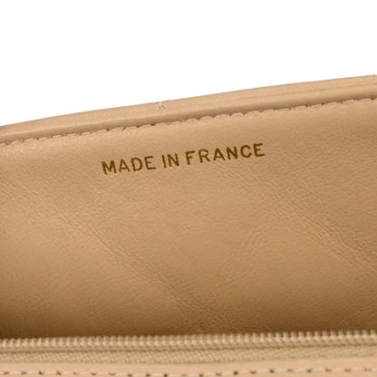 Chanel Beige Lambskin Small Diana Shoulder Bag