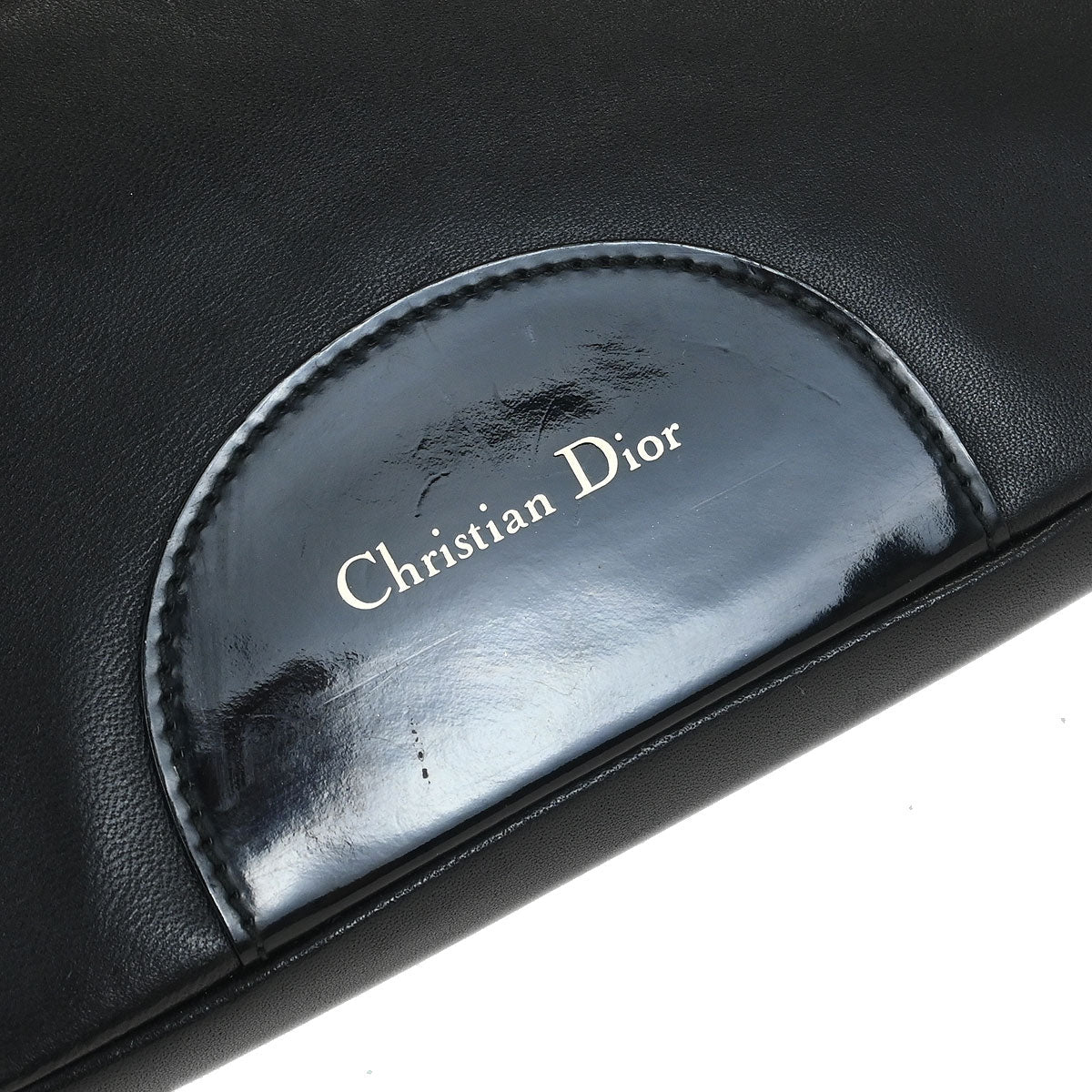 Christian Dior Black Lambskin Cannage Malice Handbag
