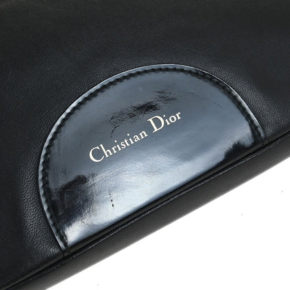 Christian Dior Black Lambskin Cannage Malice Handbag