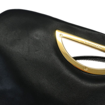 Christian Dior Black Lambskin Cannage Malice Handbag