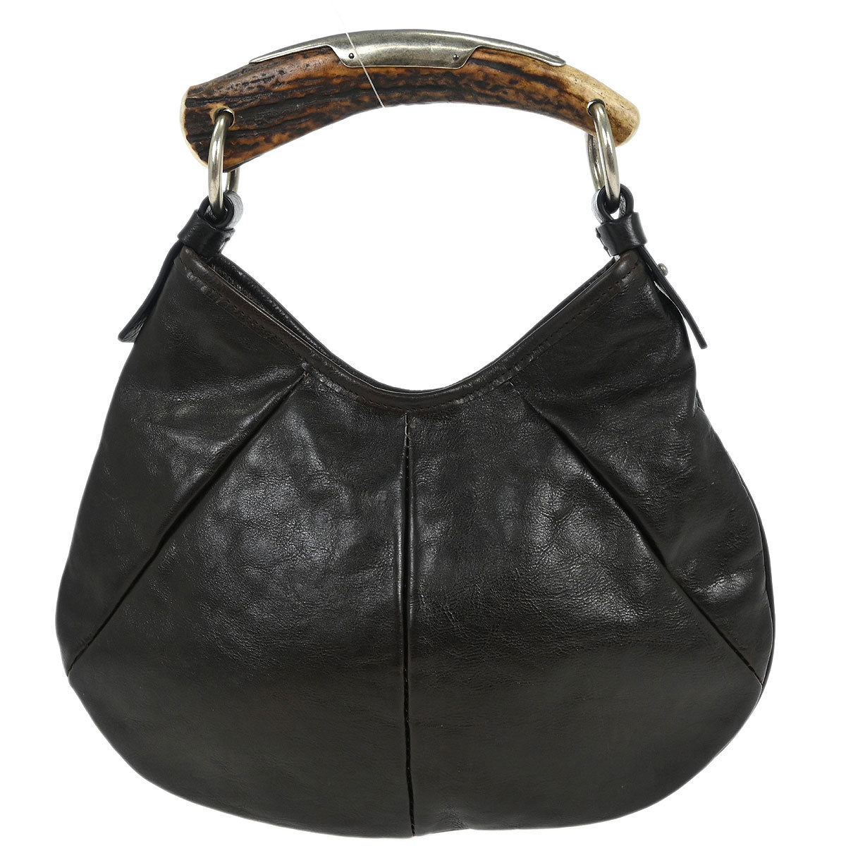 Yves Saint Laurent Dark Brown Leather Mombasa Handbag