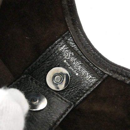 Yves Saint Laurent Dark Brown Leather Mombasa Handbag