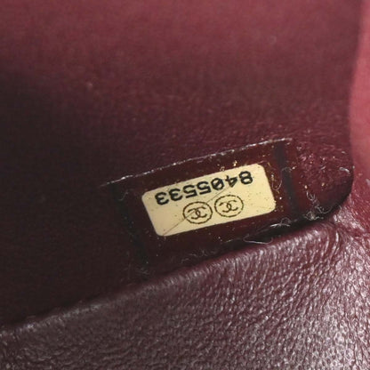 Chanel 2003-2004 Black Lambskin Mini Classic Square Flap Shoulder Bag