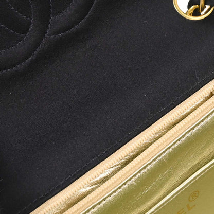 Chanel Black Satin Mini Classic Square Flap Shoulder Bag