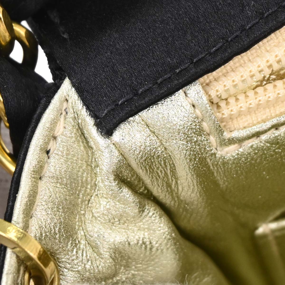 Chanel Black Satin Mini Classic Square Flap Shoulder Bag