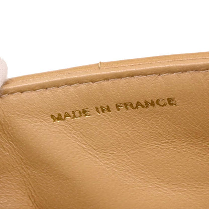 Chanel Beige Lambskin East West Choco Bar Shoulder Bag