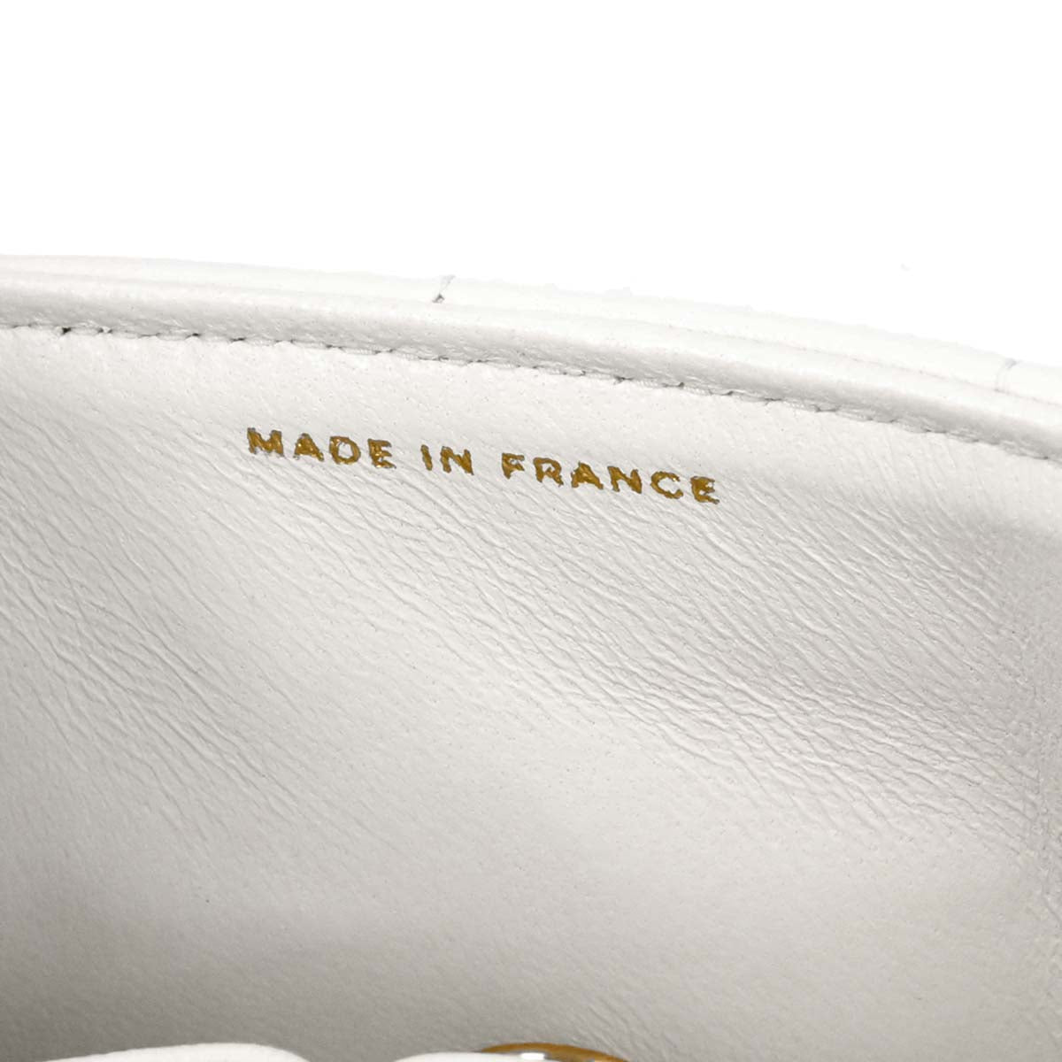 Chanel 2002-2003 White Lambskin East West Choco Bar Shoulder Bag