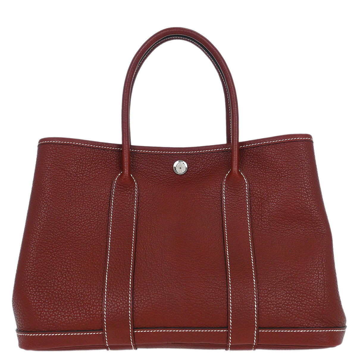 Hermes Rouge H Negonda Garden Party 30 TPM Tote Handbag