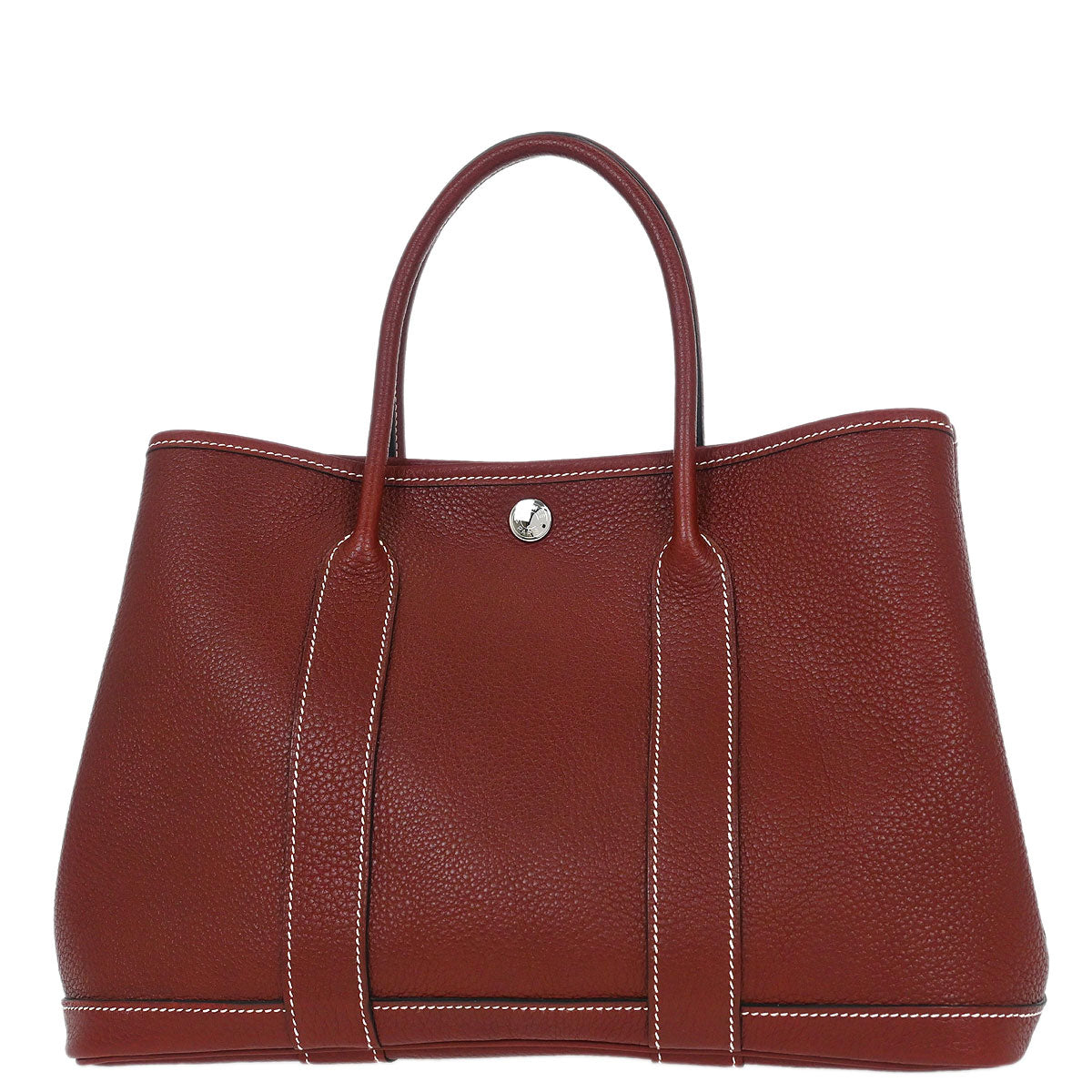 Hermes Rouge H Negonda Garden Party 30 TPM Tote Handbag